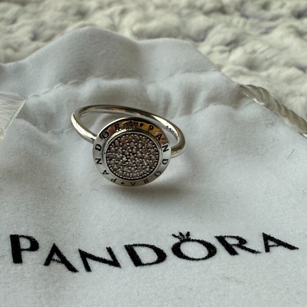 Pandora Women's Signature Sterling Silver CZ Ring